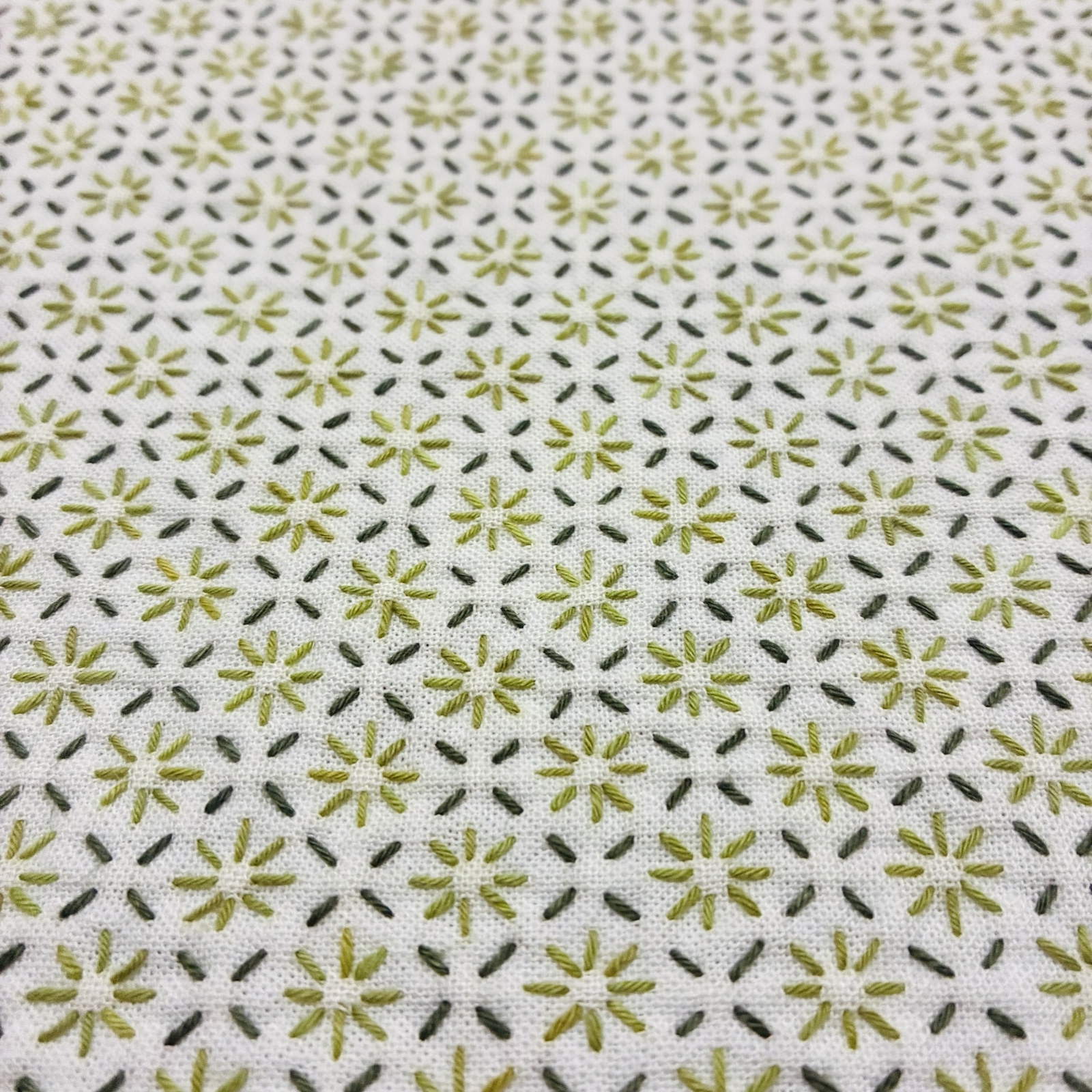 手缝花卉刺子布餐巾 600