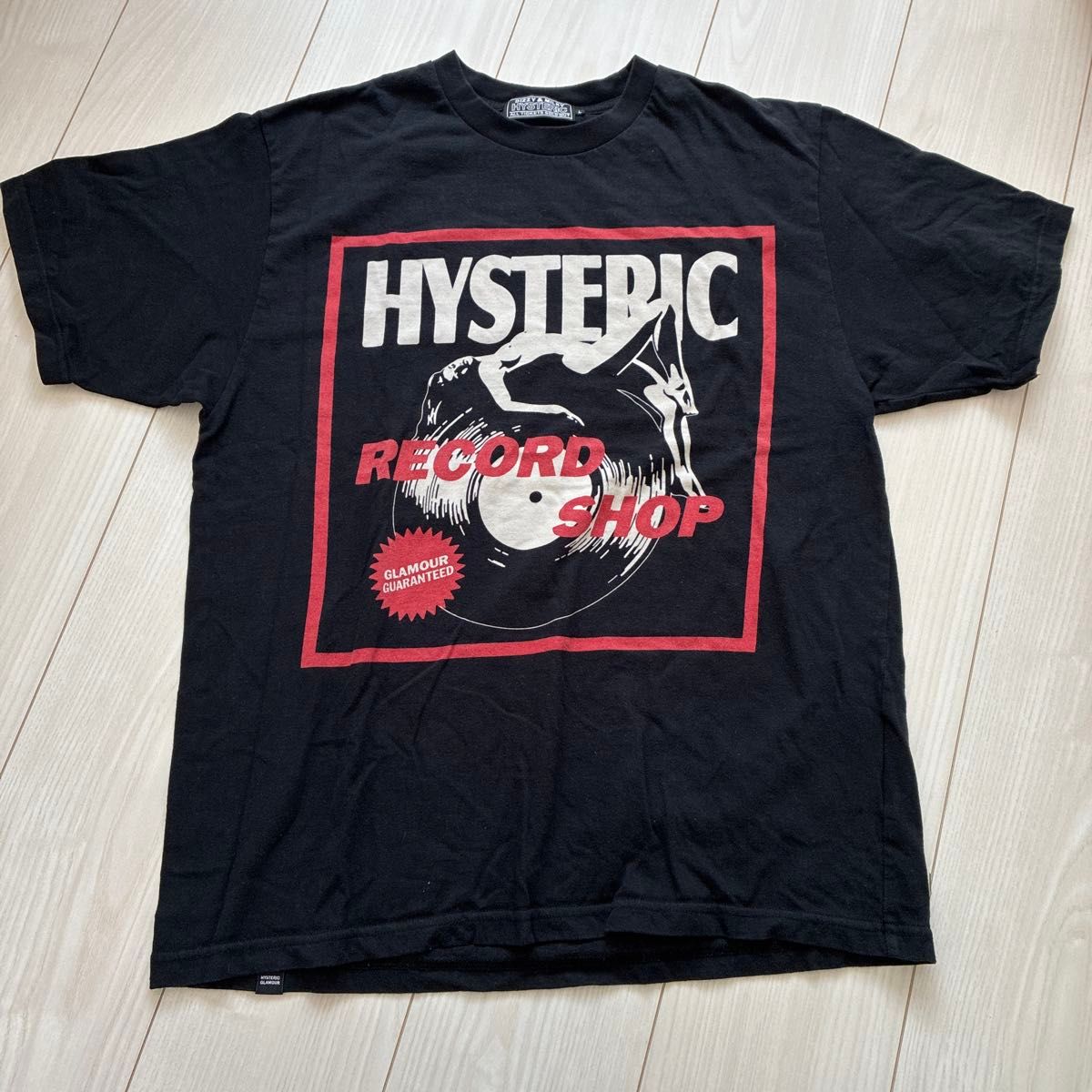 HYSTERIC GLAMOUR RECORD SHOP T恤 黑色