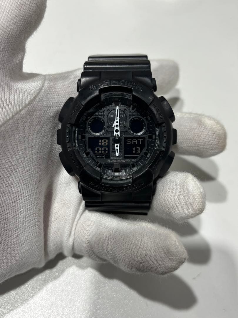 CASIO G-SHOCK All-Black Digital-Analog Wristwatch