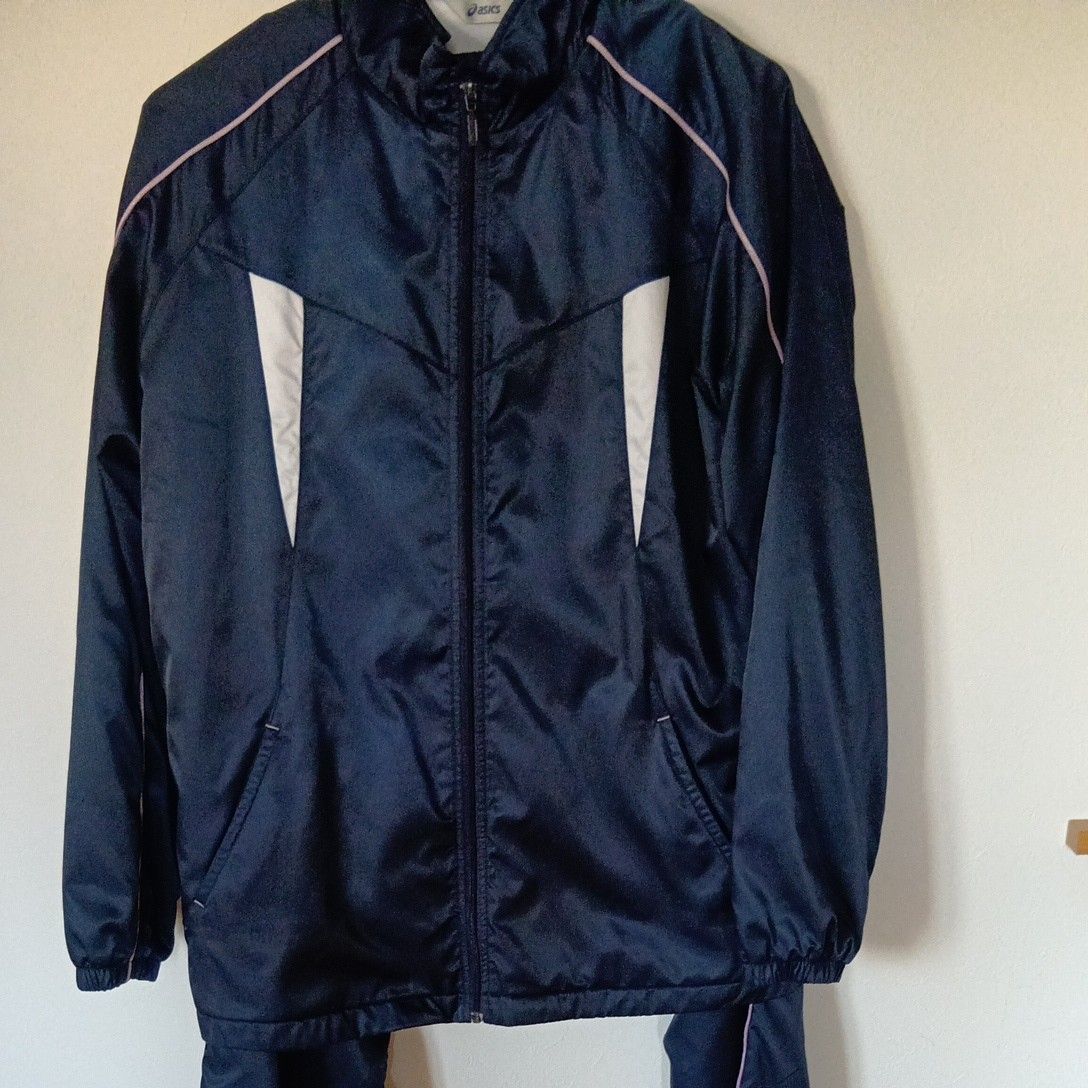 ASICS 亚瑟士 防风夹克 海军蓝 运动服 O