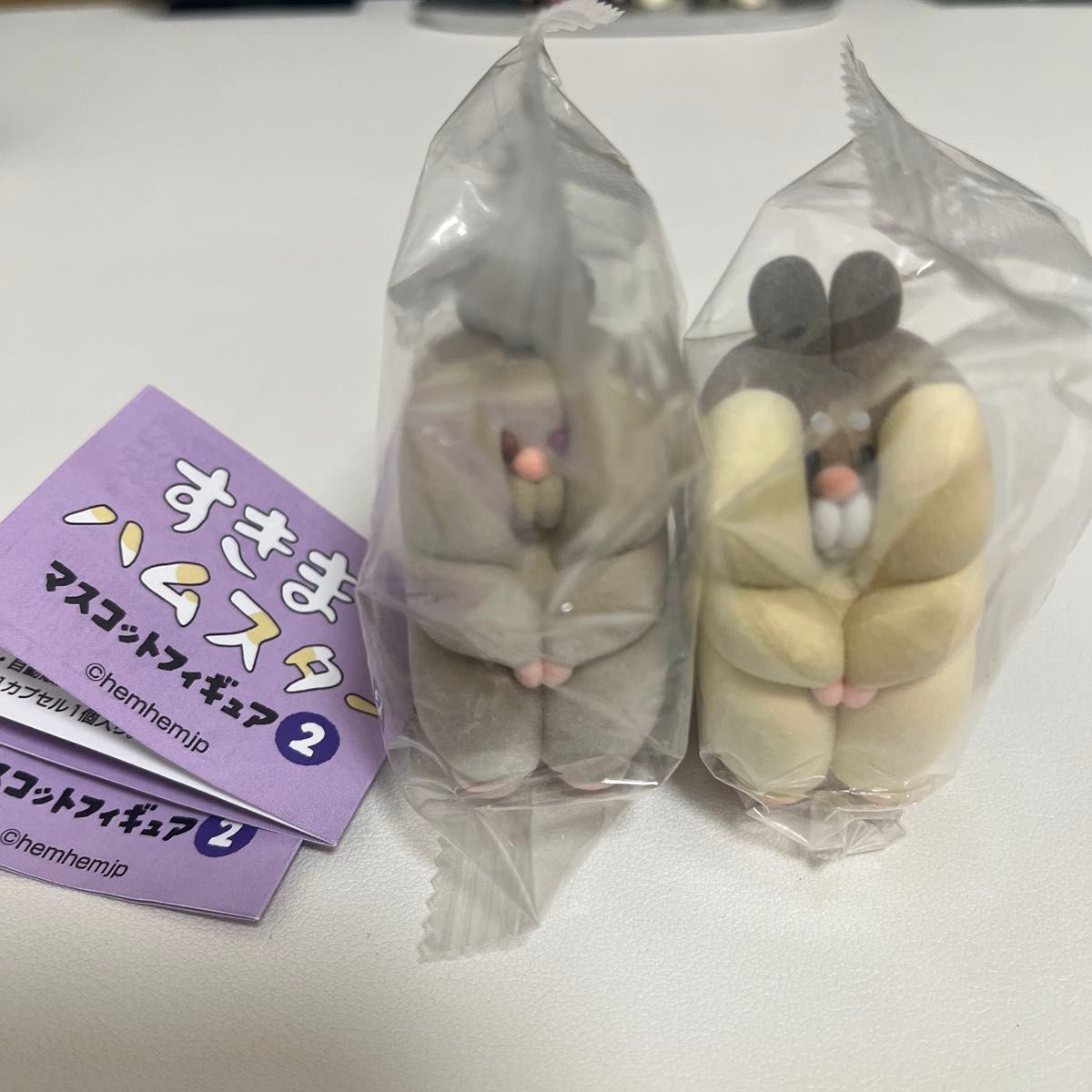 缝隙仓鼠 吉祥物手办2 2个套装 扭蛋