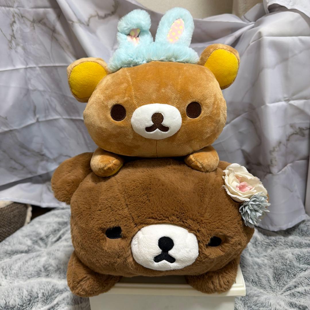 【 A95 】轻松熊 茶色小熊 毛绒玩具 2件套