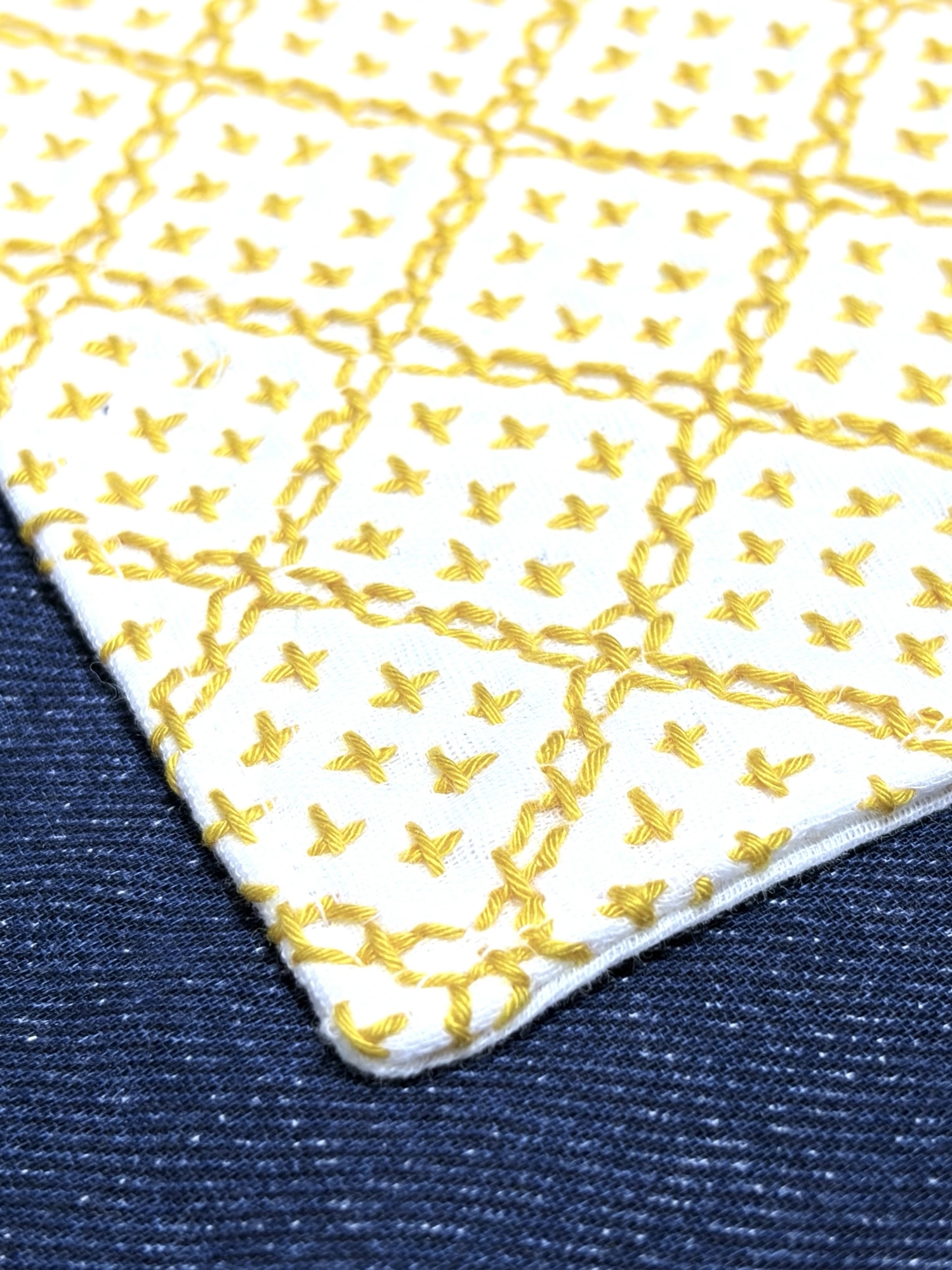 (505) 手工制作★刺绣手帕 抹布 双层纱布 15cm