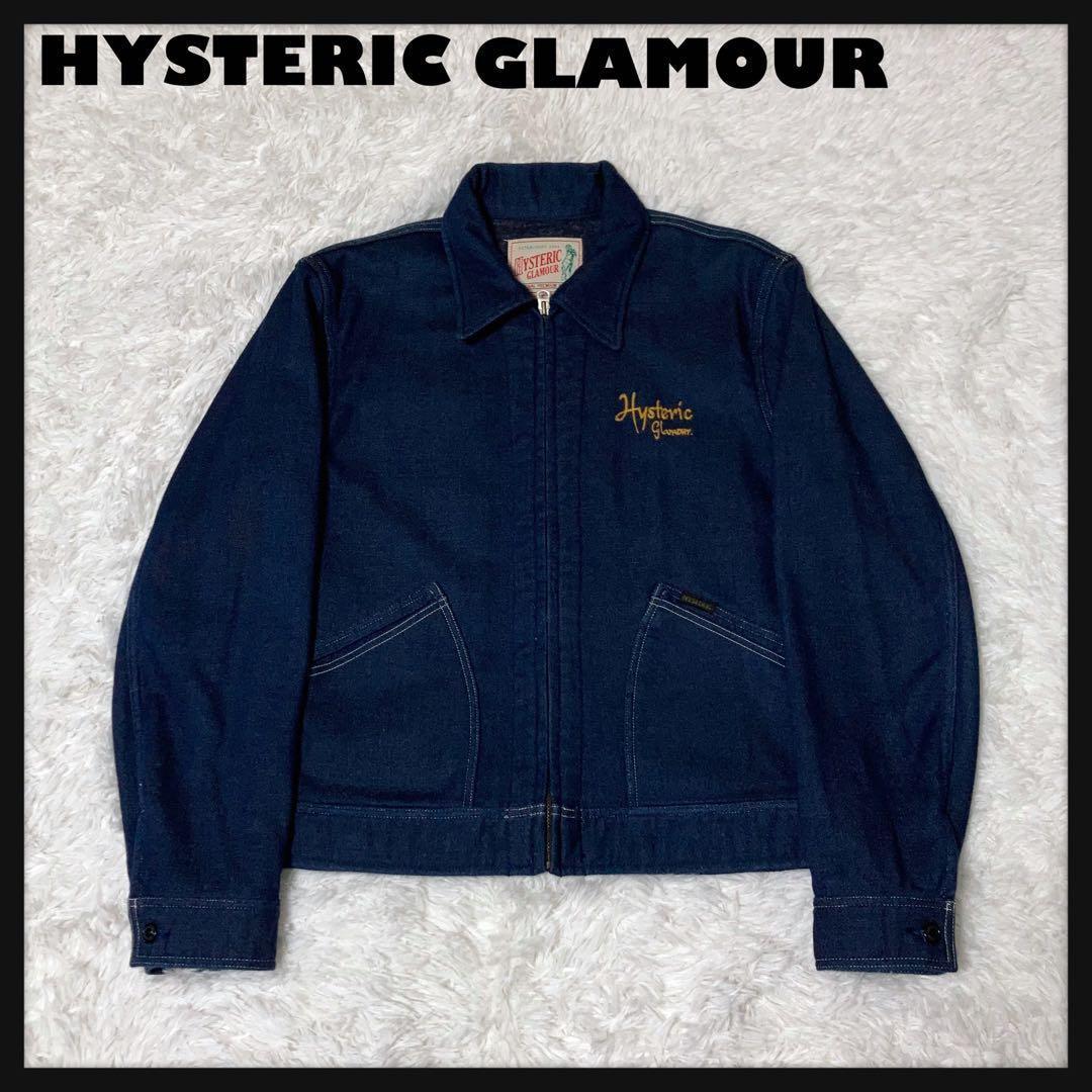 【极美品】HYSTERIC GLAMOUR牛仔拉链夹克刺绣L号