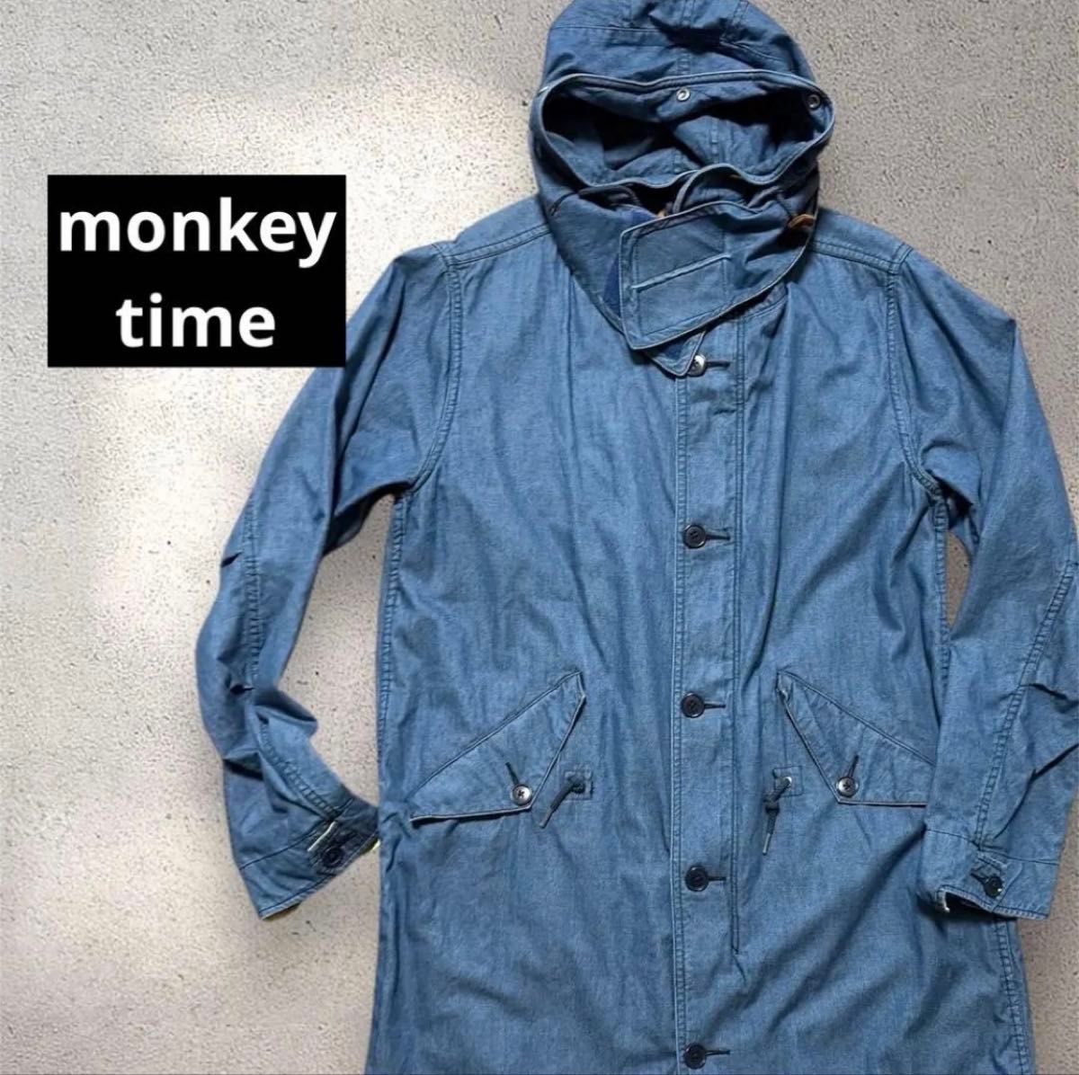 Monkey Time 牛仔莫德外套 带帽 靛蓝