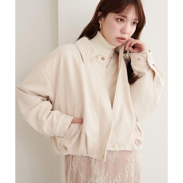 Suede Balloon Blazer Jacket for Women