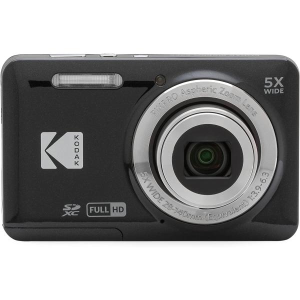 デジカメ コダック コンパクト デジタルカメラ Kodak デジカメ PIXPRO FZ55 ブラック 1600万画素 光学5倍ズーム