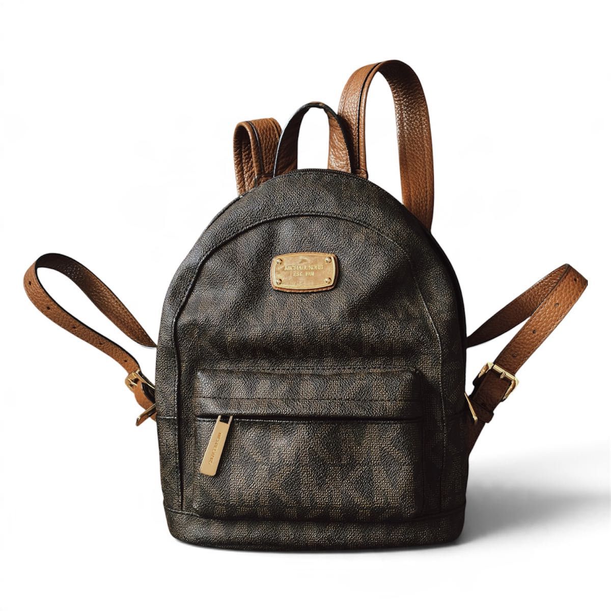 MICHAEL KORS 迈克尔·科尔斯 双肩包 背包 MK标志 棕色