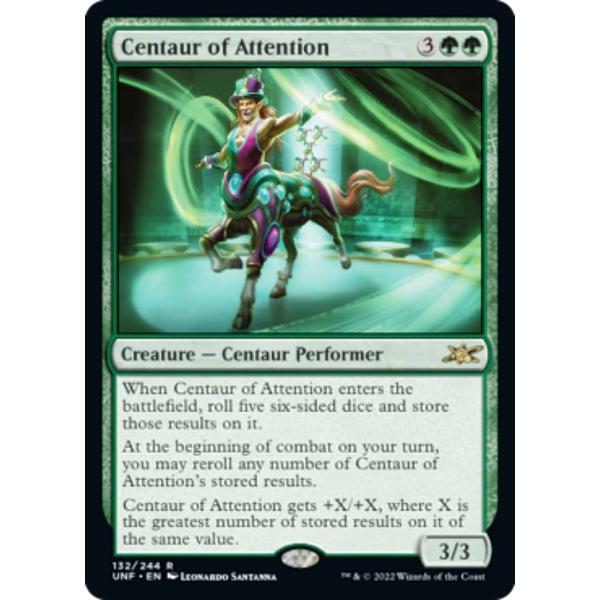 マジックザギャザリング UNF EN 132 Centaur of Attention (英語版 レア) UNFINITY