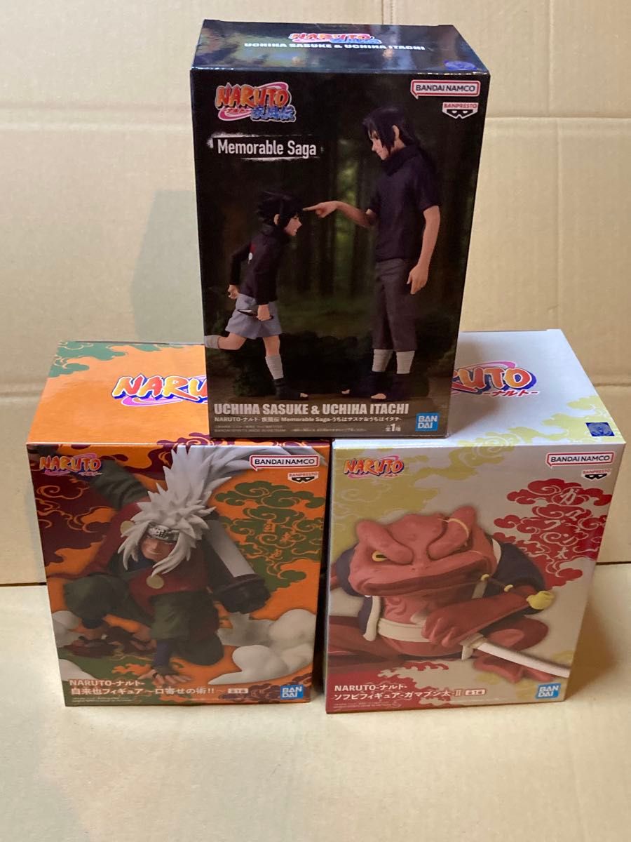 NARUTO Figure 3-Piece Set Memorable Saga Jiraiya Gamabunta