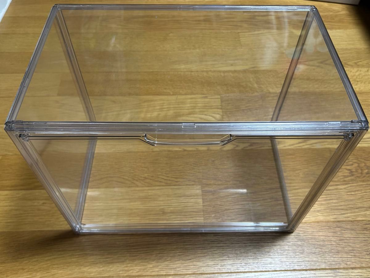 [2-Pack] Display Case Clear Storage Box Figure Case Approx. 38x22x28cm