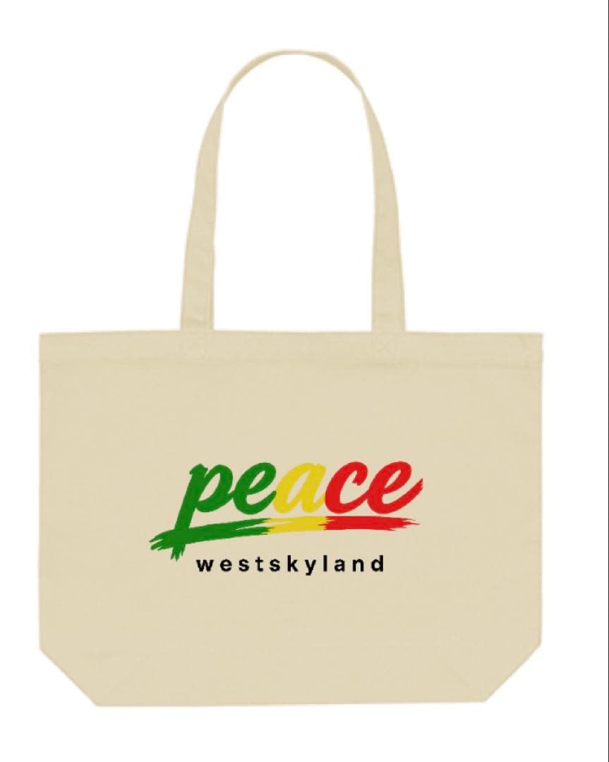 peace 帆布托特包