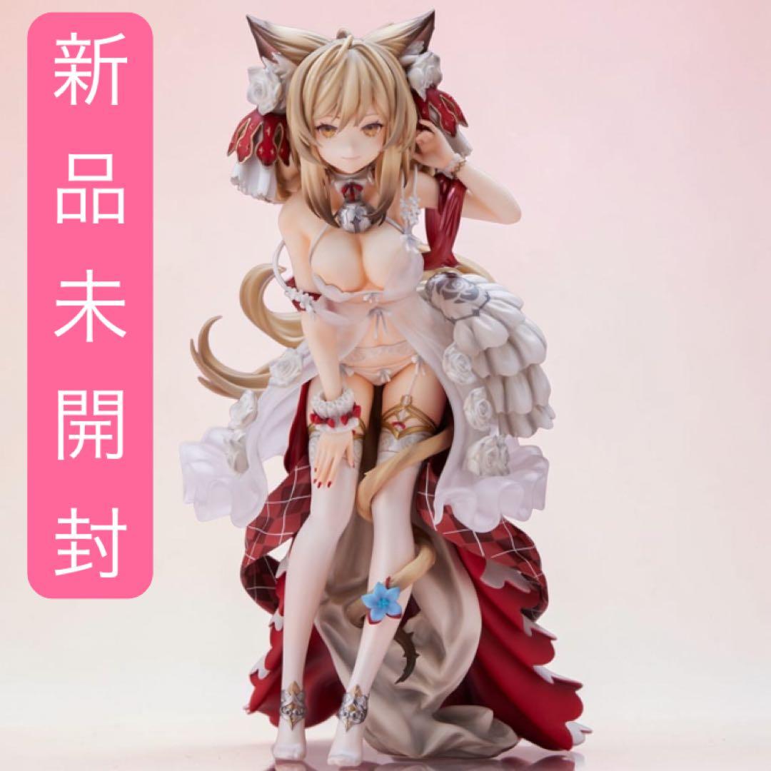 [New] Cat "Kaeru no Ko Illustration" Painted Completed Figure, Overall Height 25cm