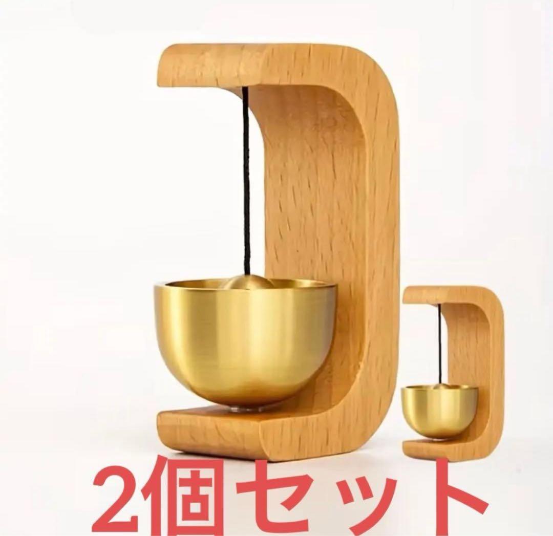 (全新) 门铃 门铃 客厅 风铃 叩门铃 带磁铁 2个装