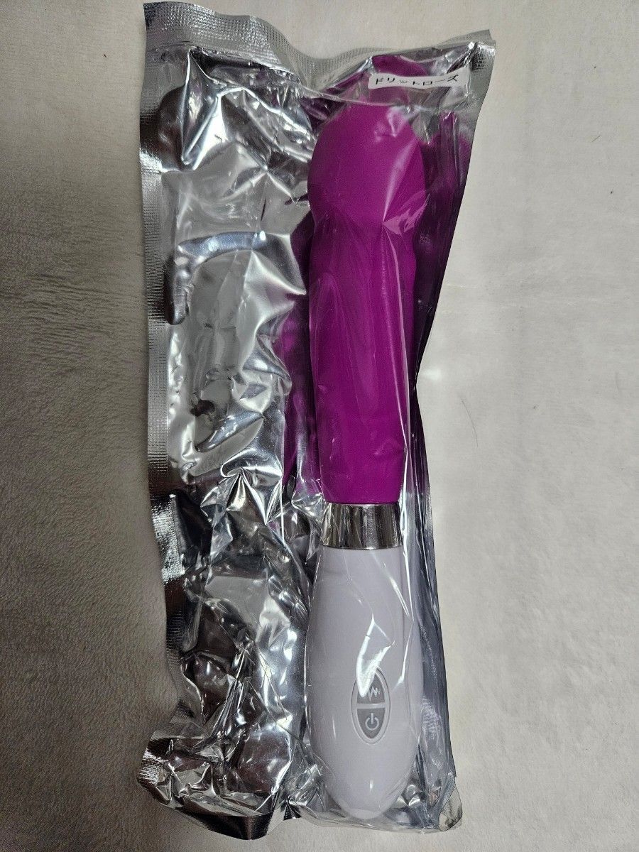 紫色系手持式按摩器穴位按压