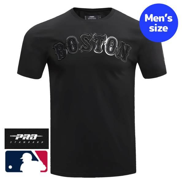 MLB官方男士t恤短袖上衣吉田正尚波士顿红袜标准BOSTON RED SOX TRIPLE BLACK MEN'S TOP T-SHIRT