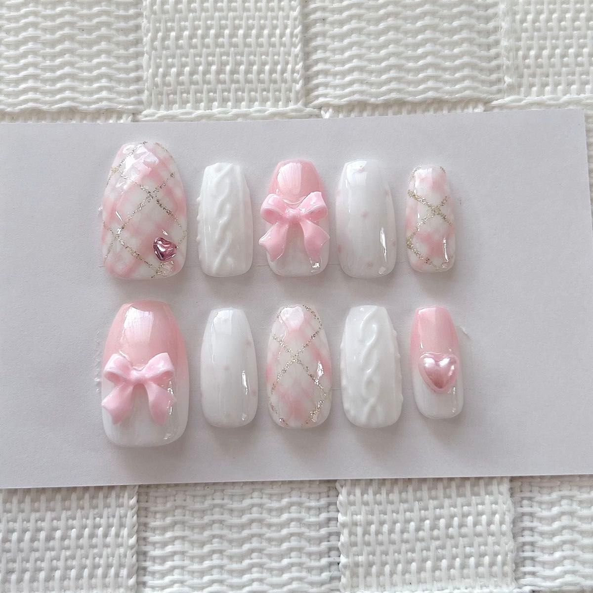 美甲延长片 短款芭蕾舞者款 粉色【现货】