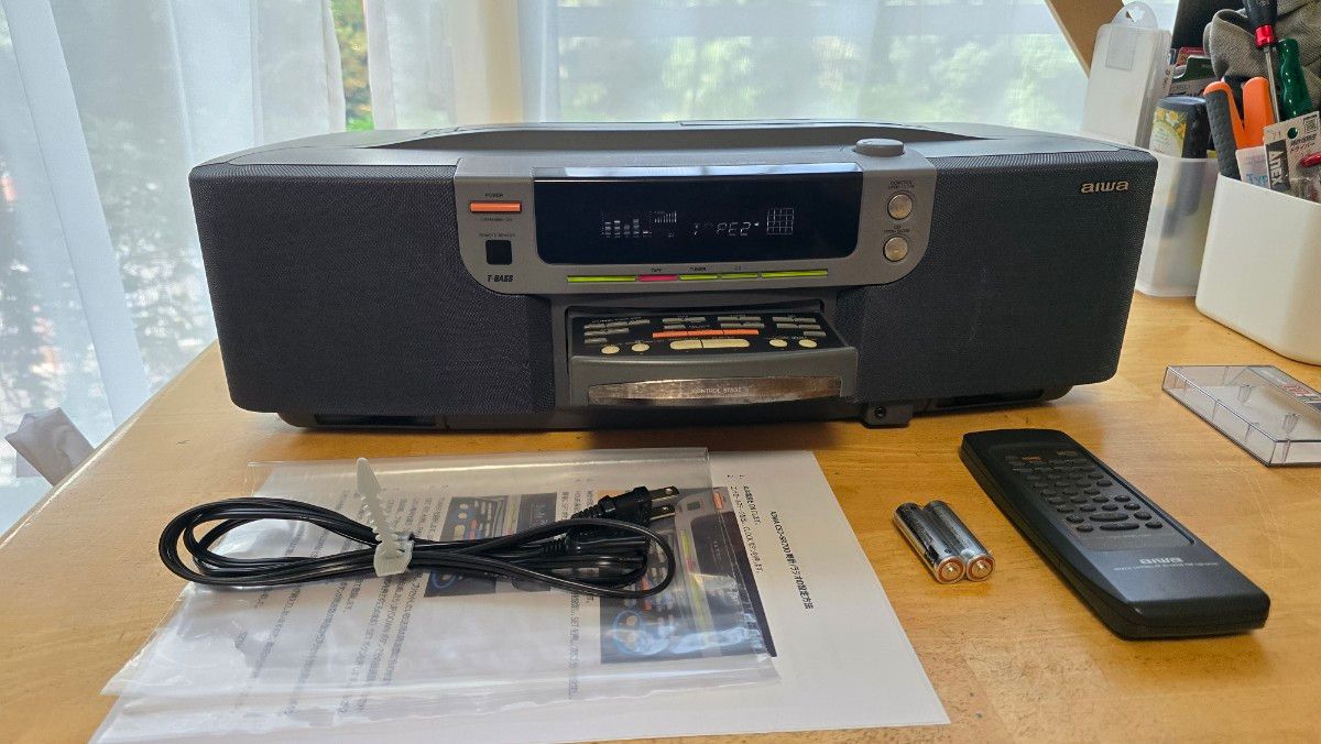 【美品】AIWA CSD-SR700改 Bluetooth搭載CDラジカセ 完動品《No.196》