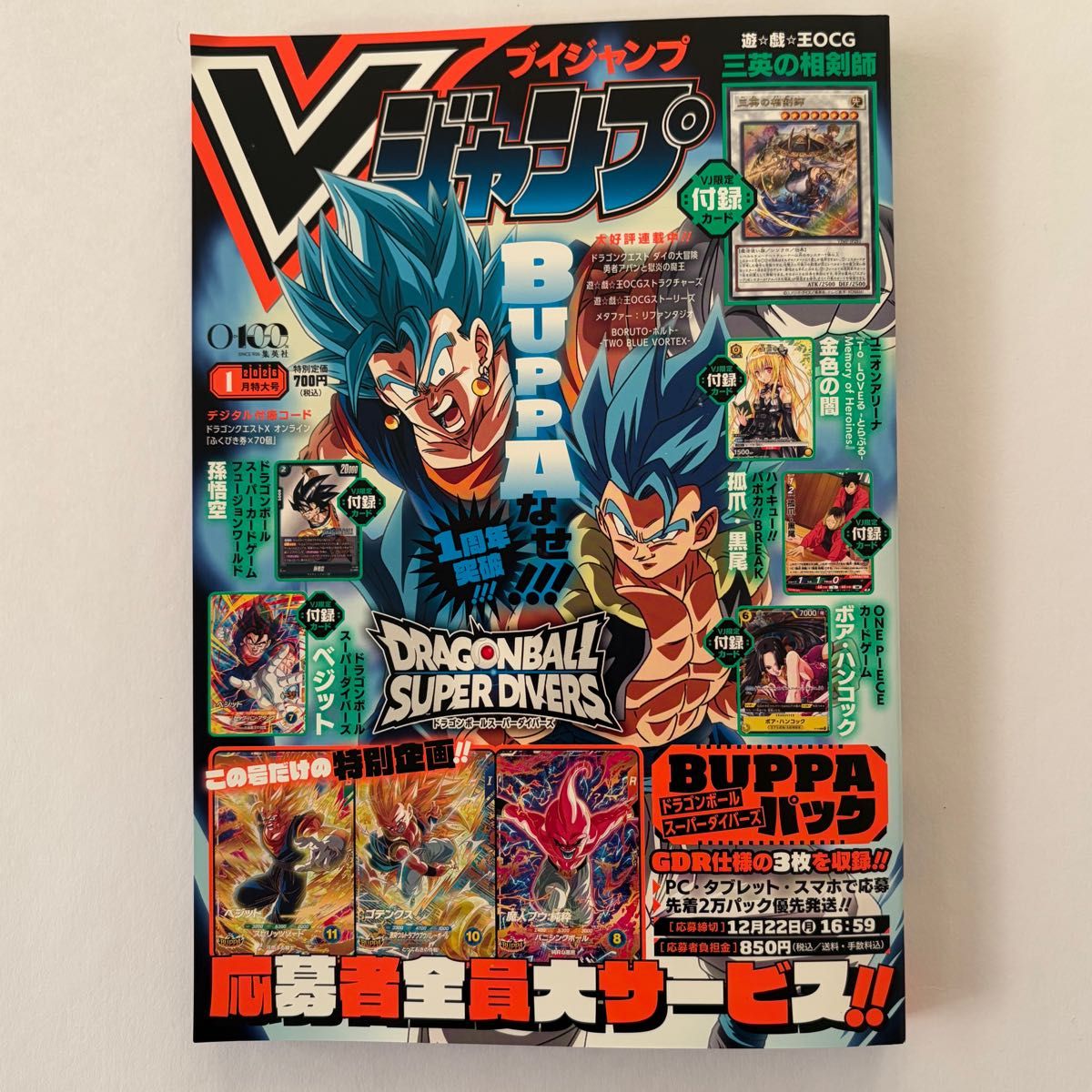 Vジャンプ 2026年1月特大号 付録完備 ドラゴンボール ワンピースカード ハンコック