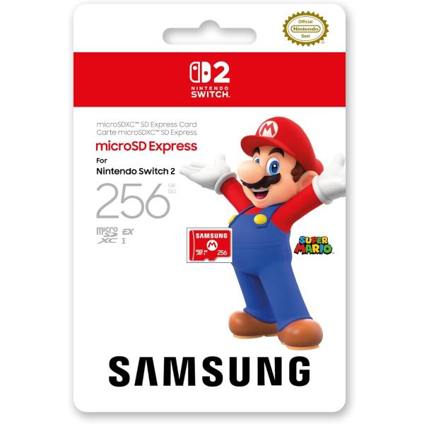 【任天堂ライセンス商品】Samsung microSD Express Card 256GB for Nintendo Switch 2(サムスン マイクロSDエクスプレスカード 256GB)