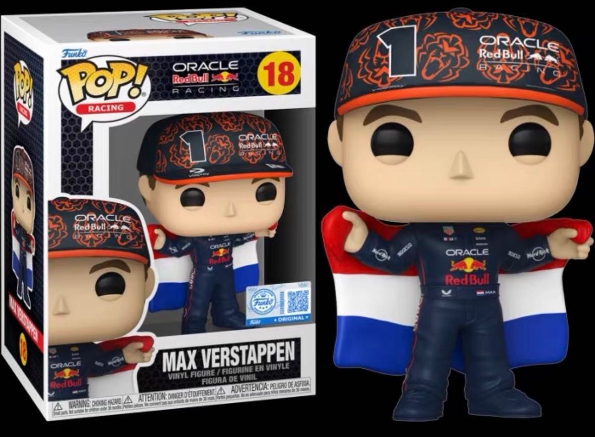 New Release Funko POP! RACING Oracle Red Bull Racing Max Verstappen #18