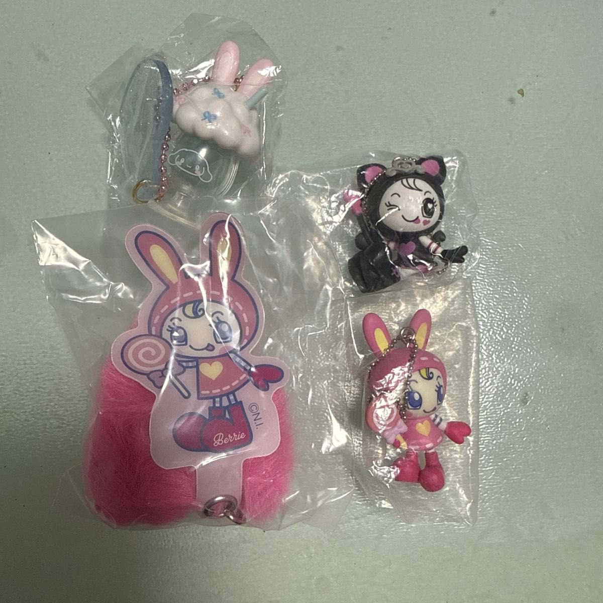 美索钢琴贝利埃酱花样钥匙圈3个套装