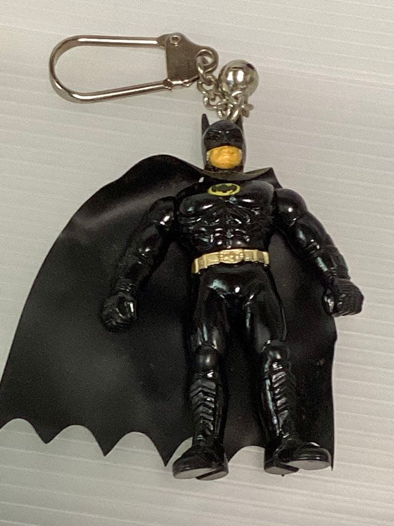 Vintage BATMAN Batman Figure Keychain with Cape, Approx. 7cm