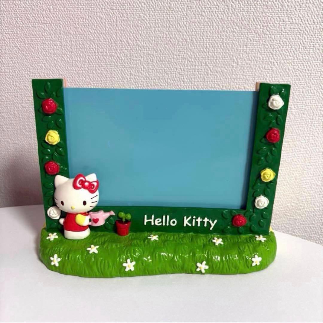[Not for Sale] Hello Kitty Photo Frame Desktop Mirror 2-Way Reversible