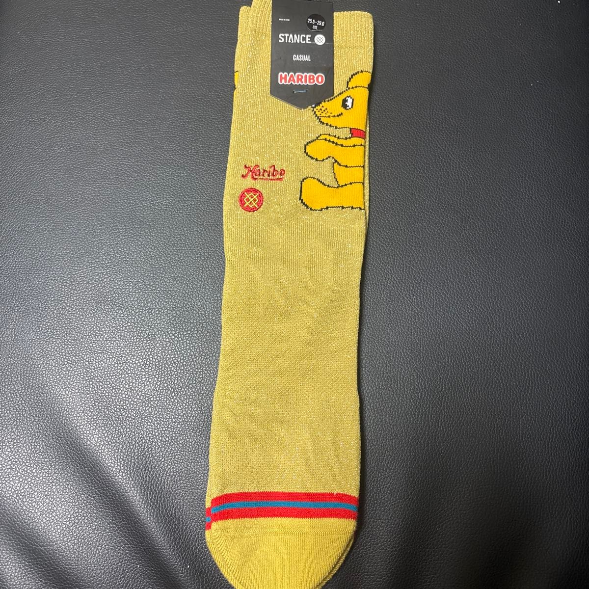 STANCE スタンス HARIBO ハリボー 联名款袜子 黄色 25.5-29.0cm