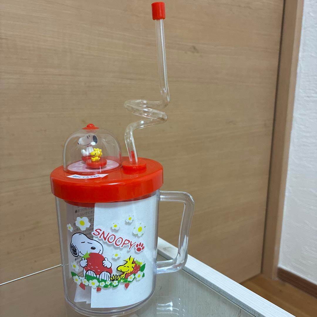 Snoopy Mug with Straw and Figure