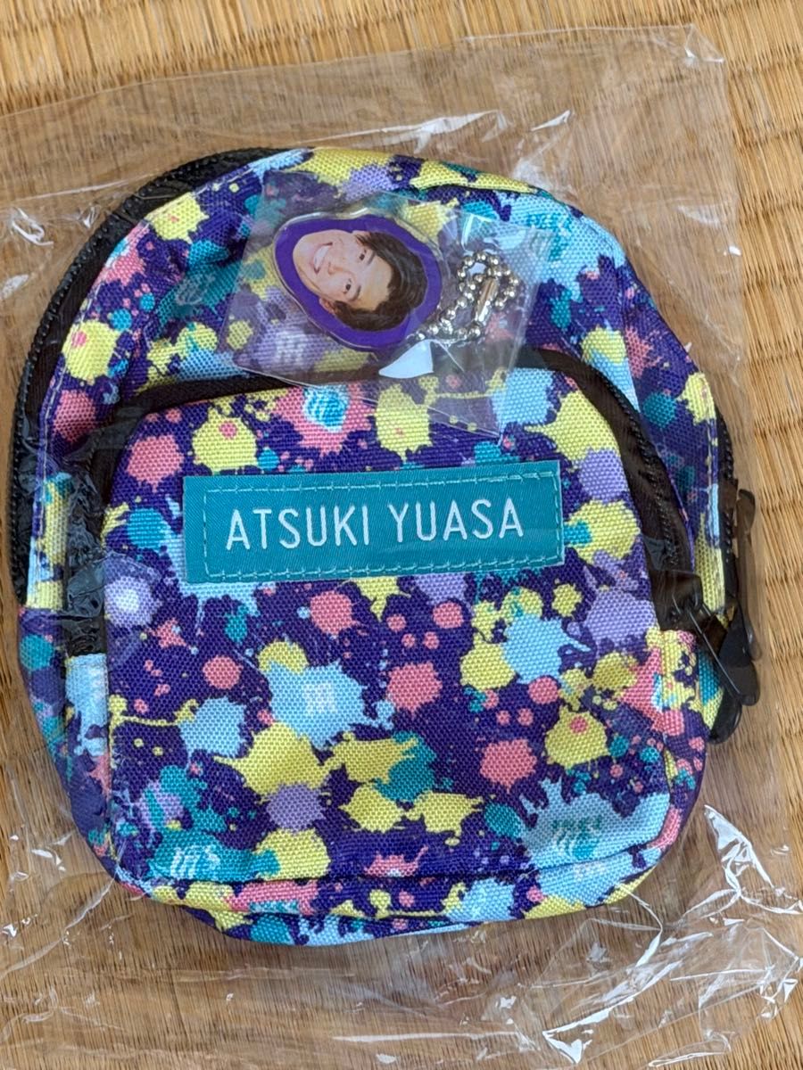 Kyoki Yuasa Mini Backpack-Style Pouch with Acrylic Charm – Hanshin Tigers