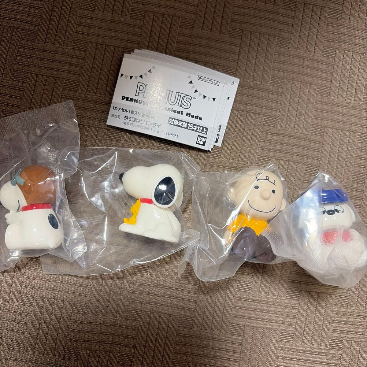 PEANUTS Classical Mode 手办 4种套装 万代 扭蛋