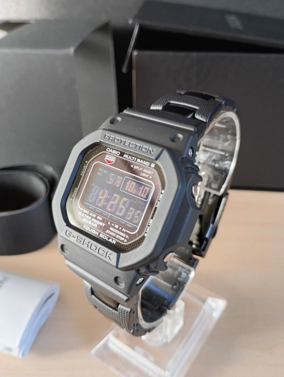 近乎全新 G-SHOCK GW-M5610UBC-1JF 电波太阳能 黑色 复合材质表带