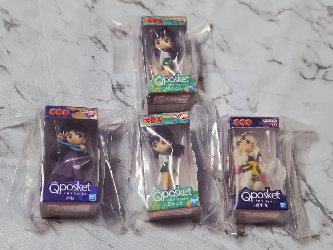 Inuyasha Q posket Miniature Collection Set of 4