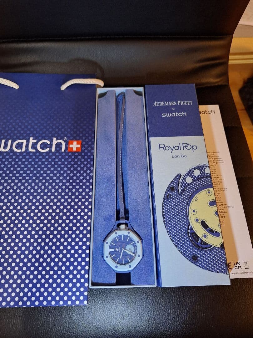 【未使用】Swatch x AP ROYALPOP Blue ロイヤルポップ 青