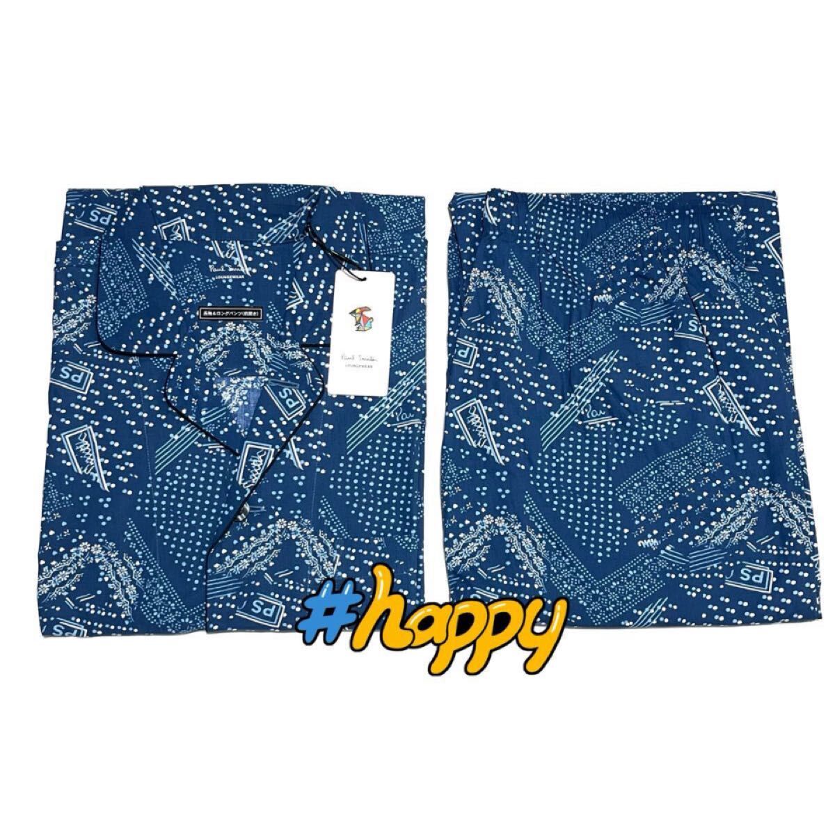 新品★保罗·史密斯★L★室内服装★睡衣★长袖★长裤★蓝色