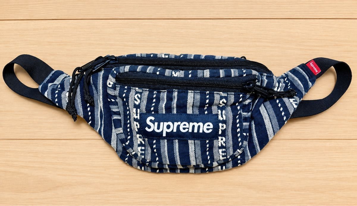 Supreme Woven Stripe Waist Bag 20SS