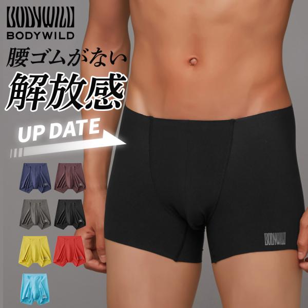 Gunze Body Wild Boxer Briefs No Waistband Front Closure Men's Waist Elastic Free Airs BWY940P S M L LL