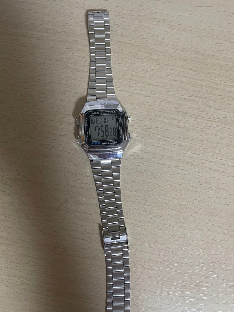 CASIO Digital Wristwatch Silver