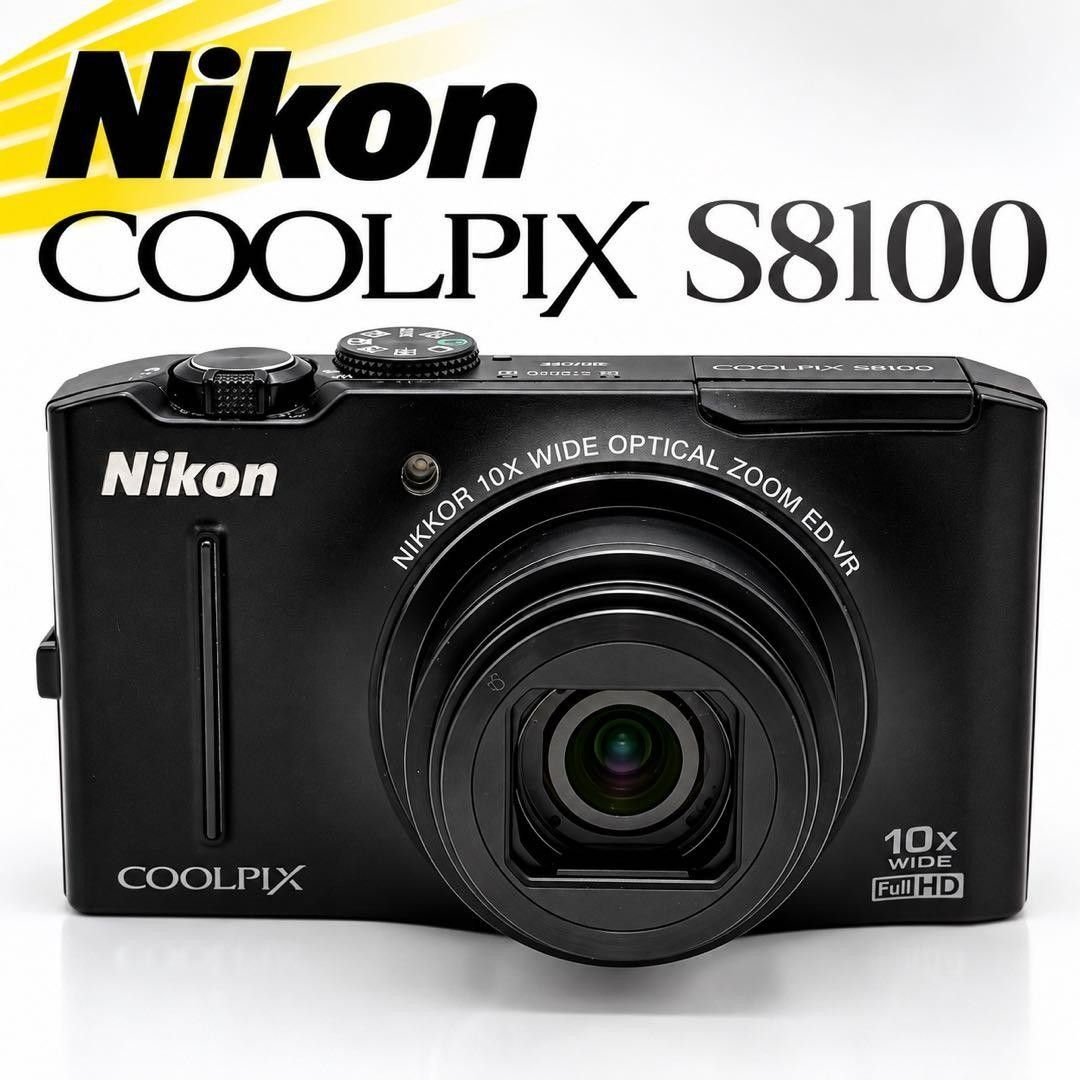 尼康 COOLPIX S8100 黑色 便携式数码相机 便携机