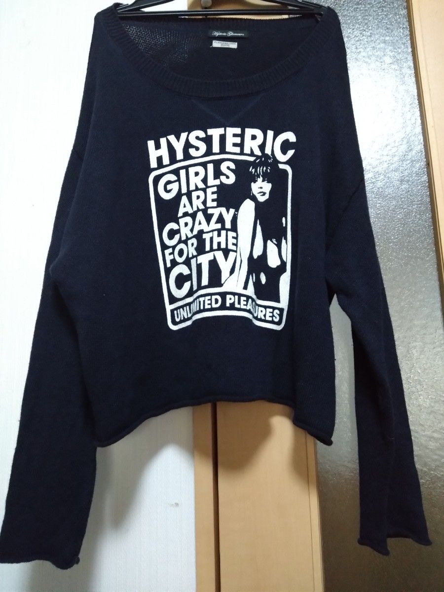 歇斯底里魅力女孩针织毛衣大尺寸大尺寸宽松XL多尔曼HYSTERIC大衣