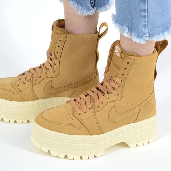 耐克 女款 AIR JORDAN 1 布鲁克林 耐克 女款 空气乔丹 1 布鲁克林 女士 靴子 米色