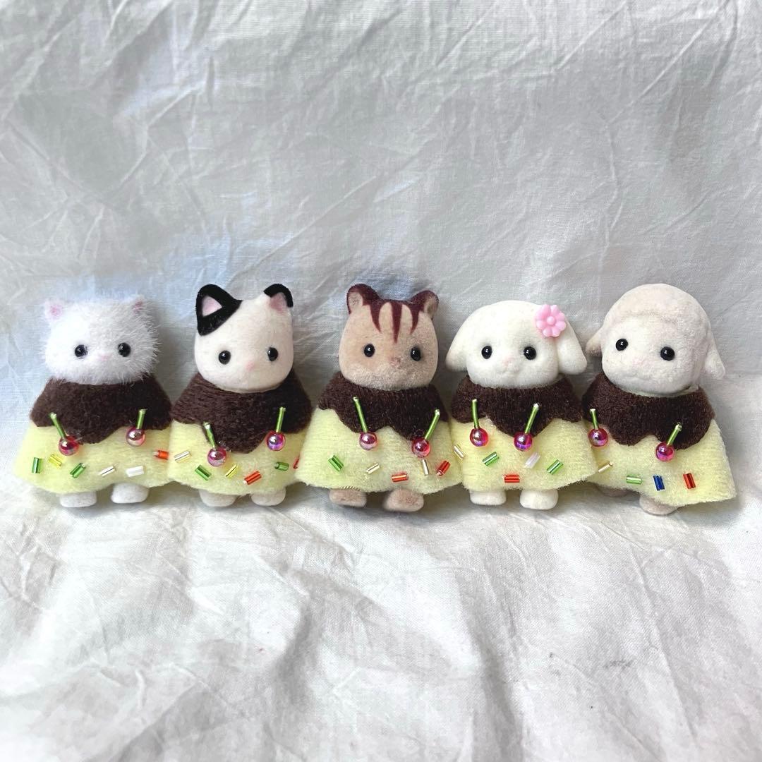 Special Price 5-Piece Set Sylvanian Families Prin's Poncho Handmade Clothes