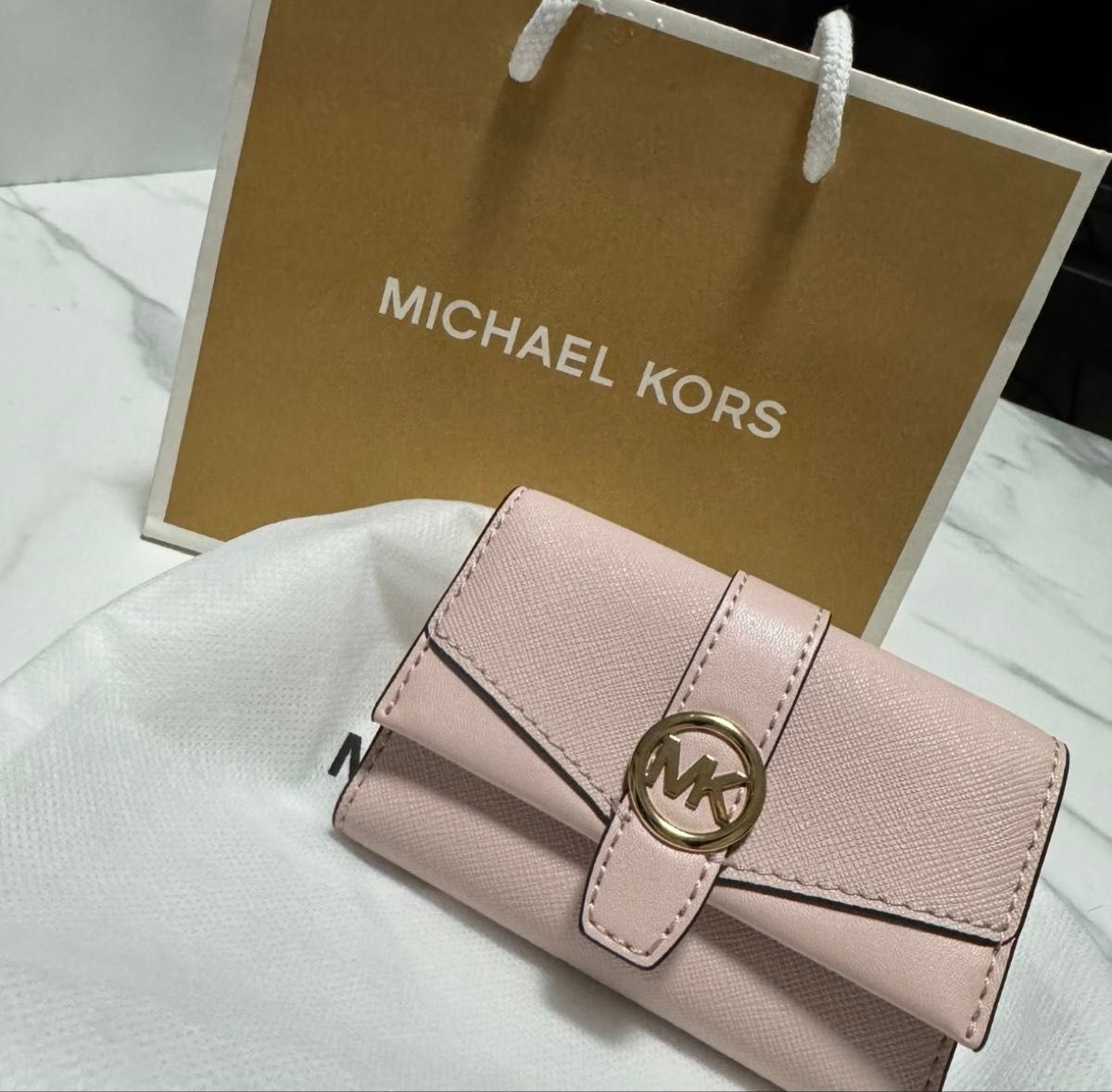 MICHEAL KORS 钥匙扣 粉色(极新品)