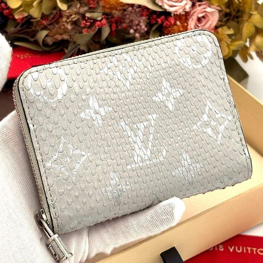 IC搭載 ルイヴィトン ジッピーコインパース パイソン モノグラム 小銭入れ LOUIS VUITTON ファッション 小物 小型