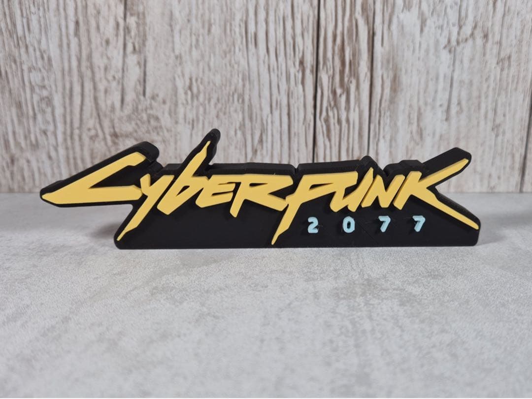 Cyberpunk 2077 Logo 3D Figure