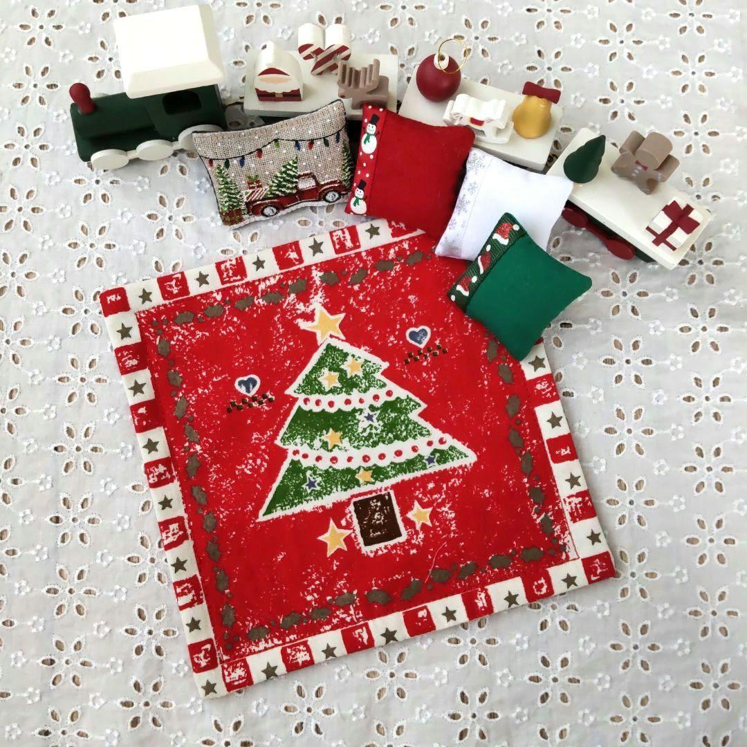 Miniature♡Rug Mat♡Cushion♡Christmas
