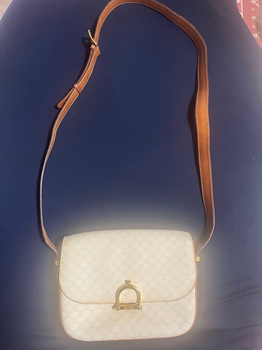 CELINE Vintage Ganci Macadam Shoulder Bag
