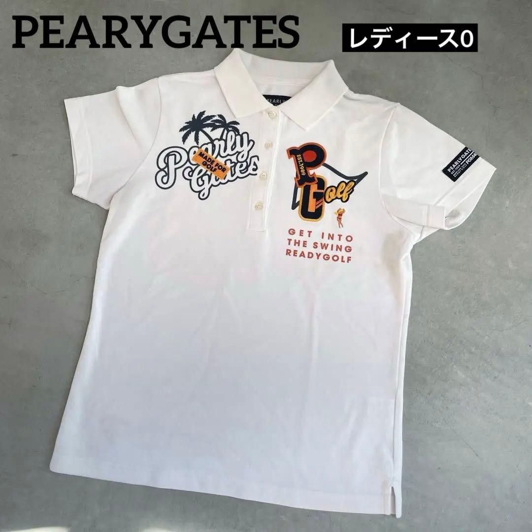 PEARLYGATESパーリーゲイツ ワッペン ポロシャツ レディース0