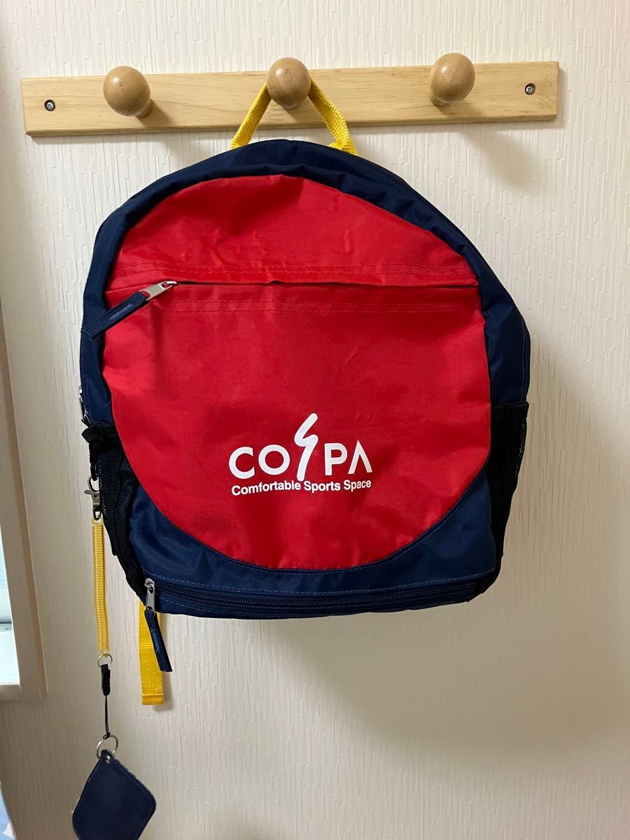 COSPA儿童双肩包 红色×藏青色 儿童用背包